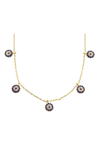 Papatya Silver 925 Ayar Altin Kaplama Nazar Sans Kolyesi Trendyol