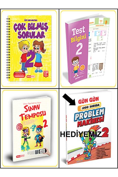 Kirmizi Beyaz Yayinlari 2 Sinif Cok Bilmis Sorular Yaprak Test Deneme Sinavi Seti Kirmizi Beyaz Trendyol