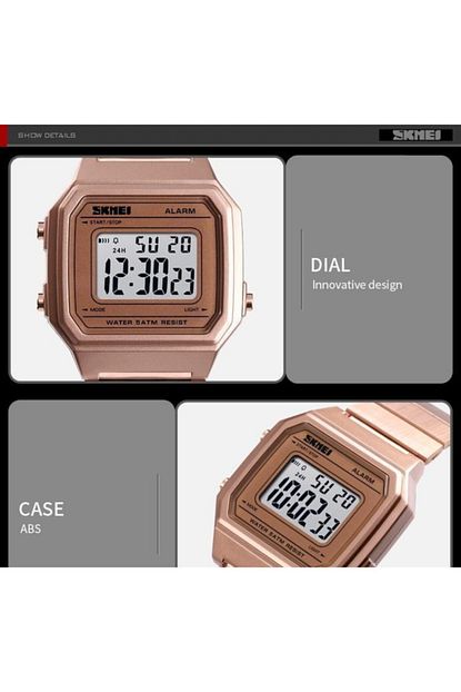 skmei erkek rose gold retro kol saati 1377rg fiyati yorumlari trendyol