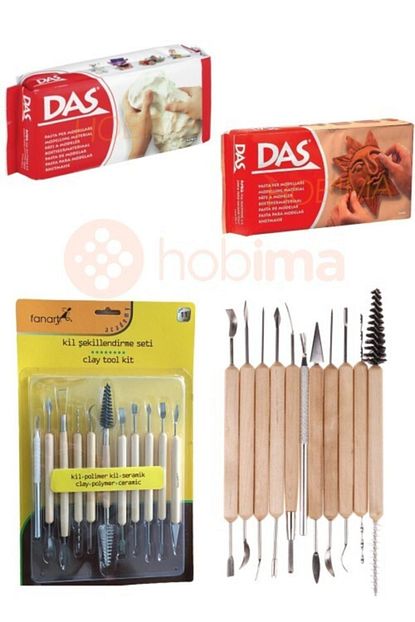 glance seramik kili 500gr 2 li beyaz kahve kil sekillendirme set 11 li fiyati yorumlari trendyol