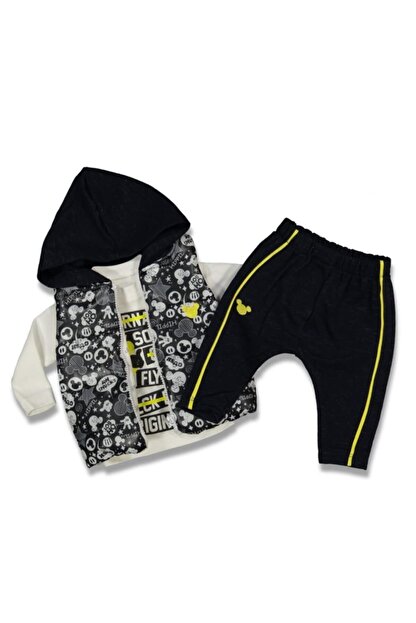 Hippil Hippil Baby Erkek Bebek Sisme Yelekli 3 Lu Takim 1241 Fiyati Yorumlari Trendyol