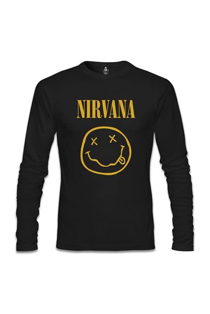 erkek nirvana come as you are siyah sweatshirt