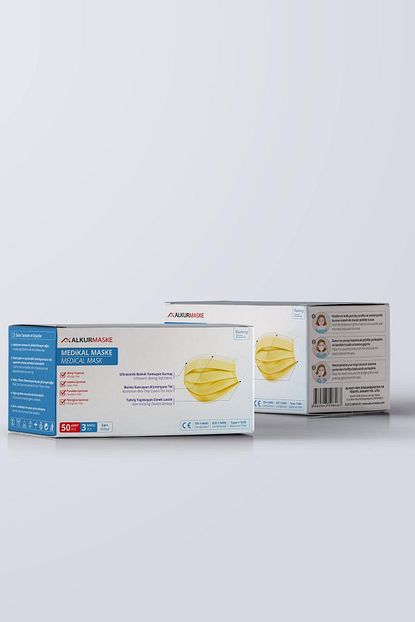 alkur maske full ultrasonik 3 katli burun telli uts kayitli tek kullanimlik medikal maske fiyati yorumlari trendyol