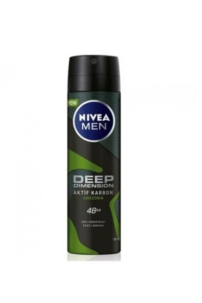 nivea aktif karbon amazonia erkek sprey deodorant 150 ml fiyati yorumlari trendyol