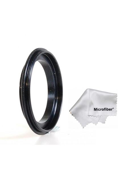 canon 1100d 1200d 1300d 18 55mm lens icin 58mm macro makro ters objektif adaptoru