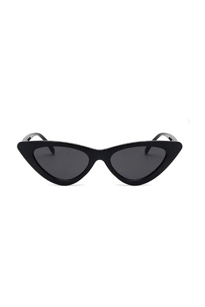 kadin siyah cat eye gunes gozlugu