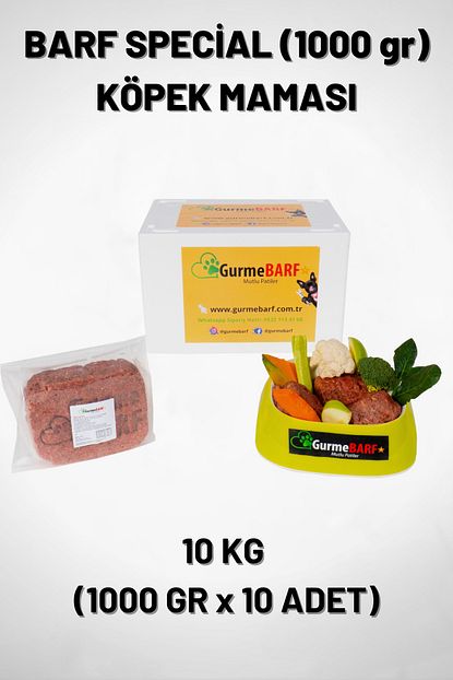 barf special 10 kg kopek mamasi 1000gr paketler cig beslenme dogal barf mama barf diyeti