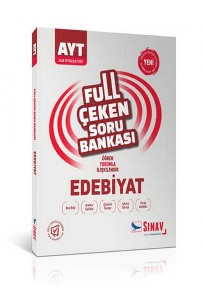 Sinav Yayinlari Sinav Ayt Edebiyat Full Ceken Soru Bankasi Trendyol