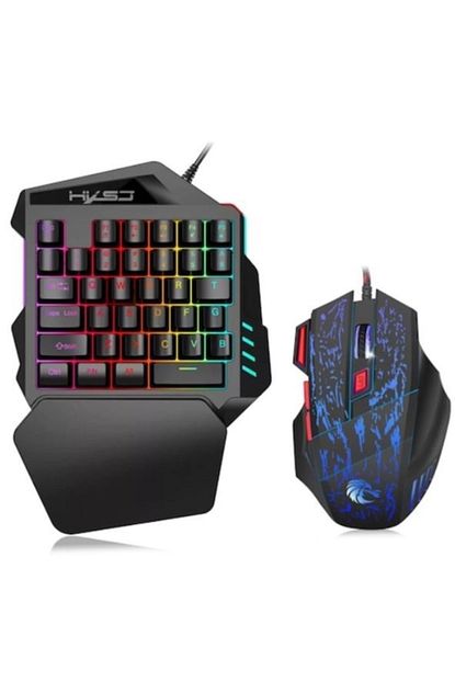 Hxsj J50 Tek El Oyuncu Kablolu Q Klavye Mouse Seti Trendyol