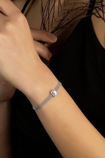 kara jewelry kadin swarovski 925 ayar