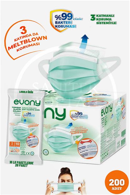 evony cerrahi maske 10 lu 20 paket 200 adet hayat kimya fiyati yorumlari trendyol