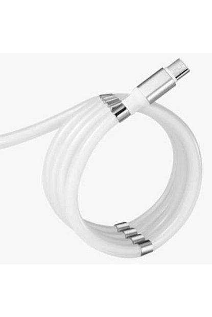 mirac aksesuar manyetik miknatisli kendini toplayan sarj kablo usb iphone fiyati yorumlari trendyol