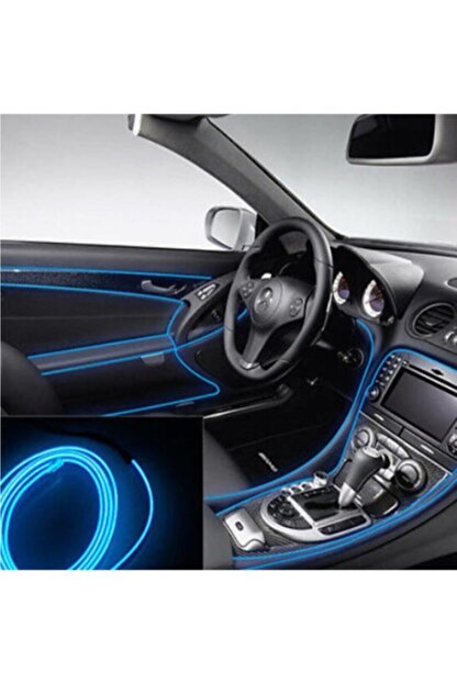 techmaster arac ici torpido serit ledi renkli ip neon led 5 metre mavi fiyati yorumlari trendyol