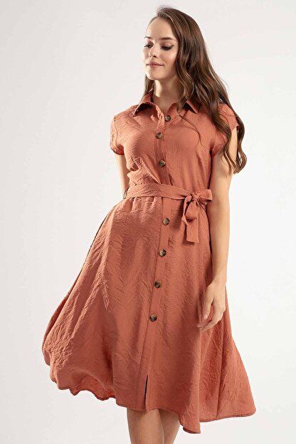 Pattaya Kadin Kusakli Kisa Kollu Klos Gomlek Elbise Y20s110 1677 Fiyati Yorumlari Trendyol