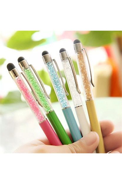 bakgeldi 5 adet kristal tasli stylus