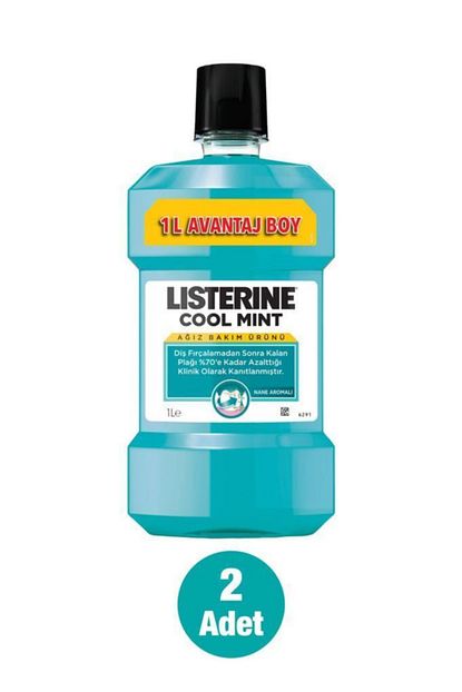 listerine cool mint agiz bakim suyu 1000 ml x 2 fiyati yorumlari trendyol