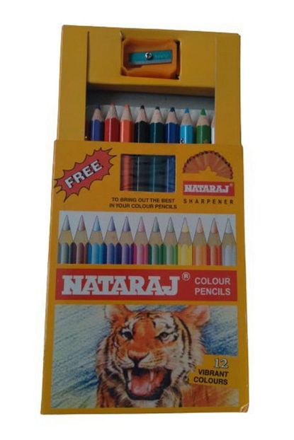 nataraj kuru boya kalemi 12 renk