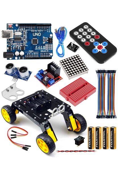 arduino uno 4wd rover araba seti