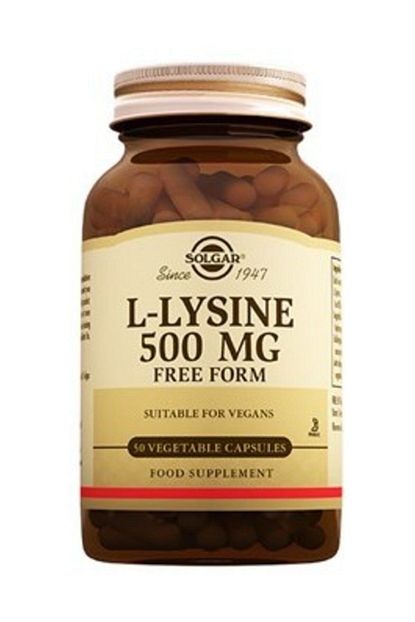 solgar l lysine 500 mg 50 tablet fiyati