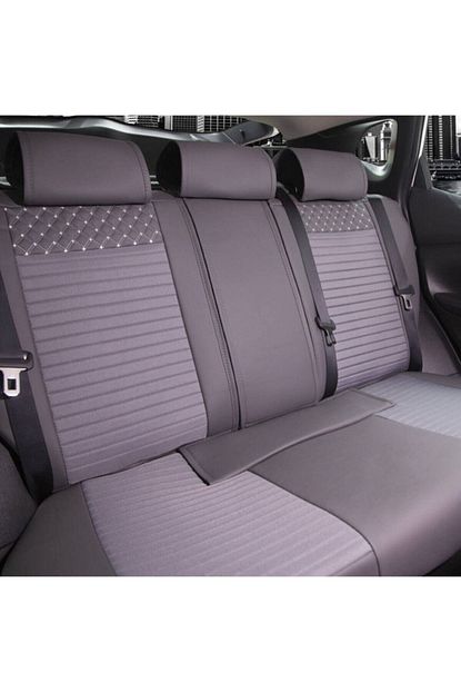 stil ford fiesta yeni luks deri oto koltuk kilifi on arka gri renk fiyati yorumlari trendyol