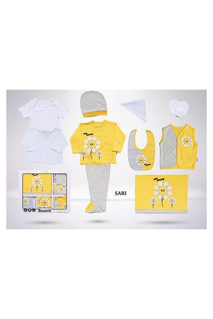 https www trendyol com miniworld kiz bebek sari papatya gunes hastane cikisi seti 10 lu p 77548585