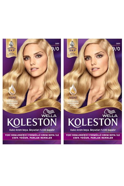 wella koleston 9 0 kit sari sac boyasi 2li fiyati yorumlari trendyol