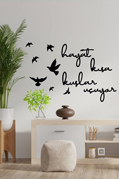 Msticker Siyah Hayat Kisa Kuslar Ucuyor Dekoratif Duvar Sticker Fiyati Yorumlari Trendyol