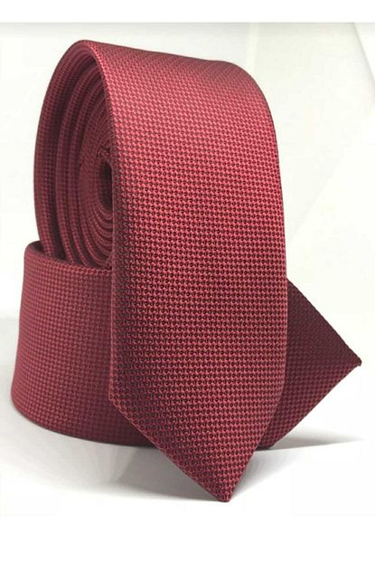 Bigese Gul Kurusu Renk Slim Fit Oxford Kus Gozu Desen Kravat Trendyol