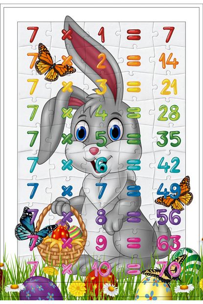 50 parca egitici puzzle carpim tablosu 7 8 9 3 lu set