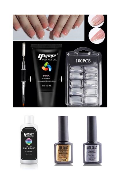 yayoge poly jel hizli tirnak uzatma seti gerekli olan tum malzemeler made in usa fiyati yorumlari trendyol
