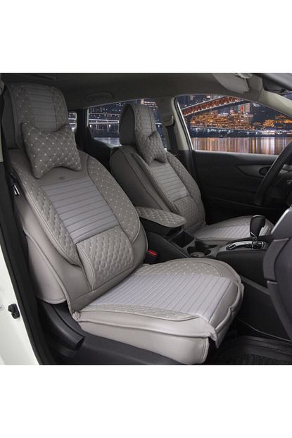 stil renault megane 3 luks deri oto koltuk kilifi on arka gri renk fiyati yorumlari trendyol