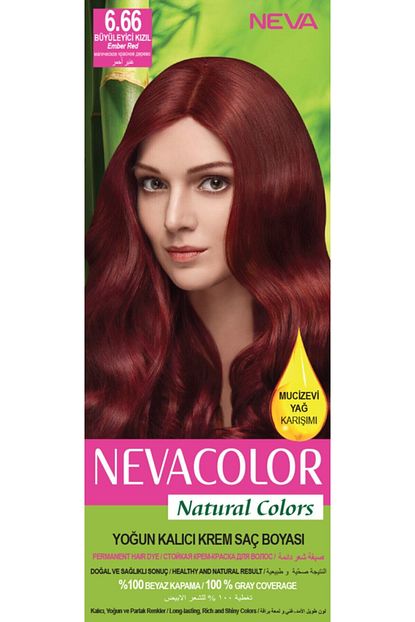 Neva Color Natural Colors 6 66 Buyuleyici Kizil Kalici Krem Sac Boyasi Seti 8698636612319 Fiyati Yorumlari Trendyol
