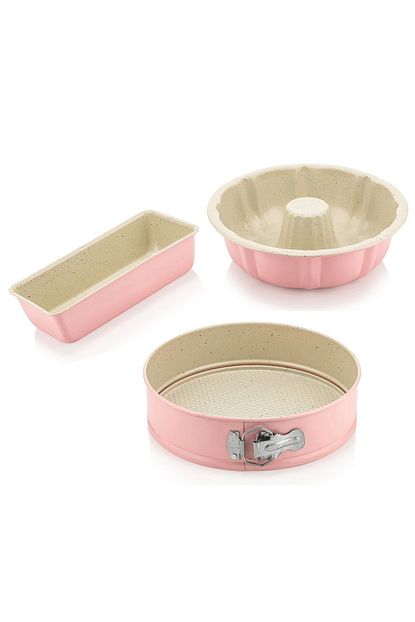 nandy home granit kaplama arven 3 lu set kek kalibi pembe fiyati yorumlari trendyol