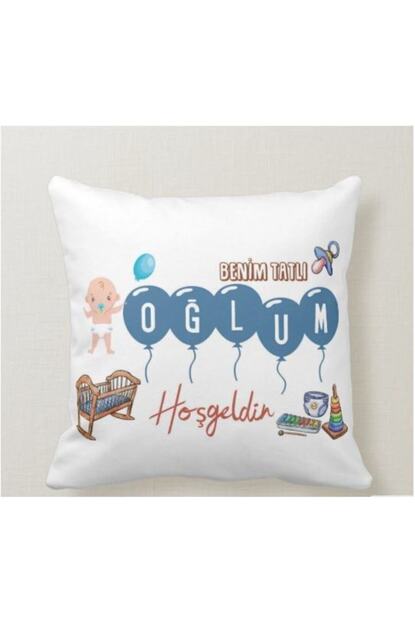 Rengarenkhepsi Ozel Tasarim Yastik Erkek Bebek Hediyesi Elyaf Yastik En Guzel Yastik Tasarimlari Trendyol