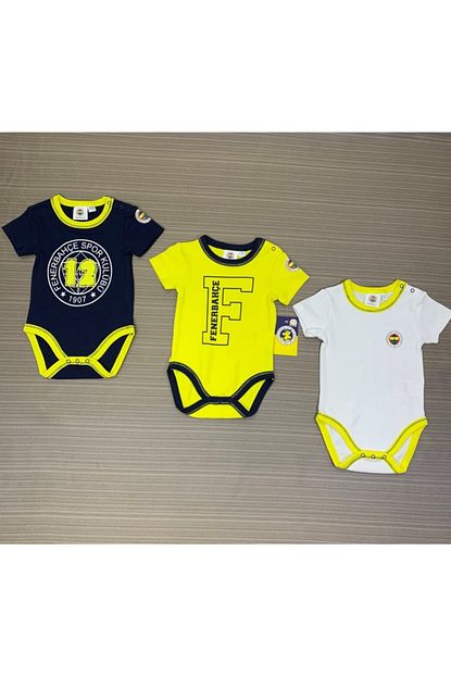 Fenerium Fenerbahce Lisansli Bebek 3 Lu Kisa Kollu Body Trendyol