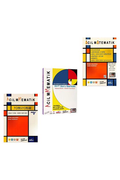 Acil Yayinlari Acil Matematik Fonksiyonlar Ayt Soru Bankasi 6 Konu Tek Kitap 3 Lu Set Yeni 2020 Trendyol