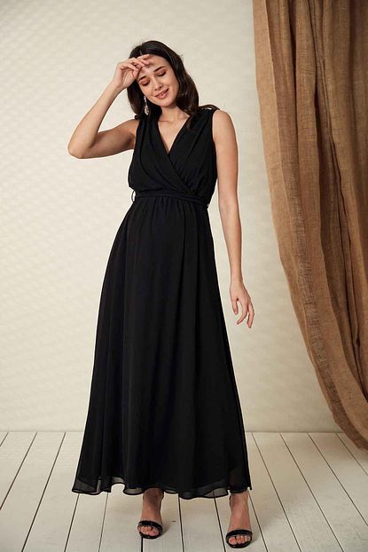 Issil O7052 Baby Shower Hamile Sifon Abiye Elbise Trendyol