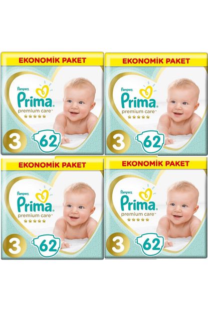 Prima Premium Care Bebek Bezi 3 Numara 248 Ekonomik Paket Trendyol