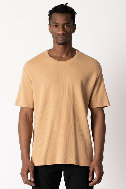 Machinist Erkek Waffle Kumas Oversize Tisort Trendyol