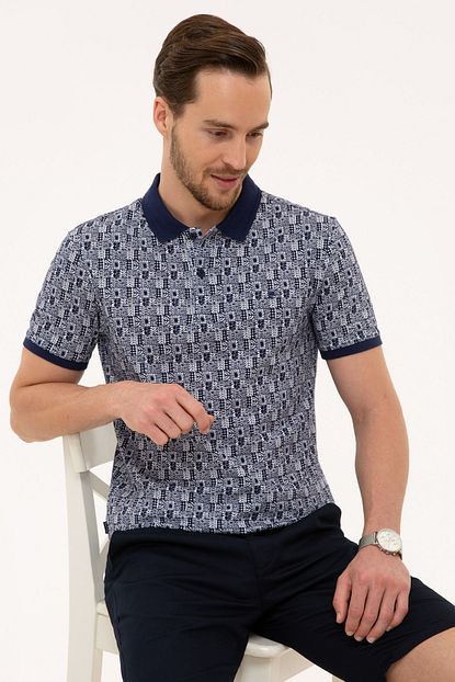 Pierre Cardin Erkek Lacivert Slim Fit Polo Yaka T Shirt Trendyol