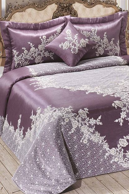 Moda Ceyiz Gozde Cift Kisilik Dantelli Yatak Ortusu Trendyol