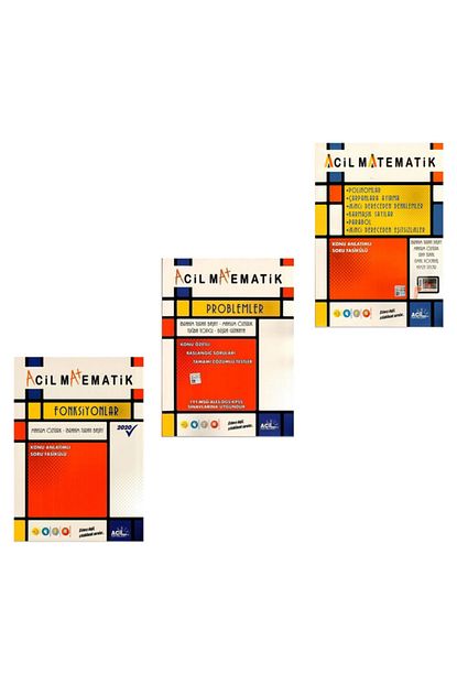 Acil Yayinlari Matematik Fonksiyonlar Problemler 6 Matematik Konusu Tek Kitap 3 Lu Set 2020 Trendyol