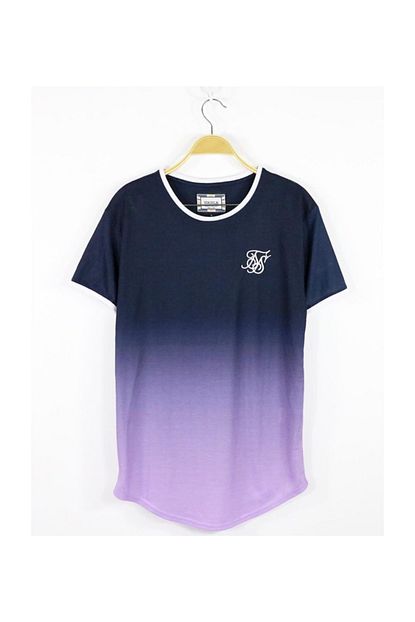 Siksilk Erkek Tisort Genis Renkli Oval Kesim T Shirt Trendyol