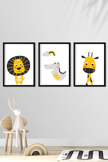 Norm Design Bebek Cocuk Odasi Cerceveli Poster Tablo Seti Trendyol