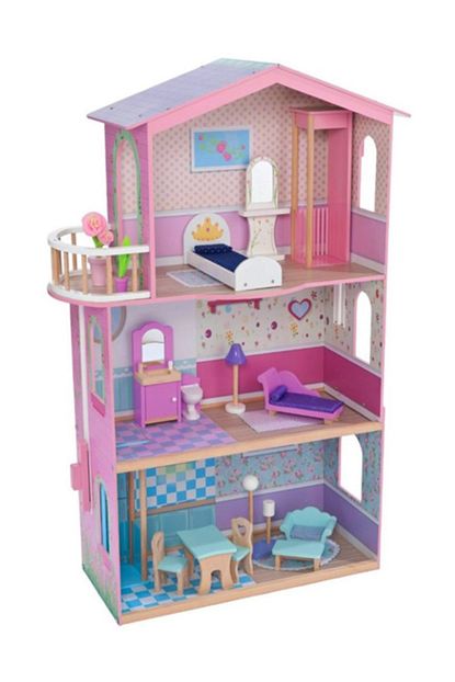 Vardem Oyuncak 3491 Egt Ahsap Bebek Evi 3 Katli Trendyol