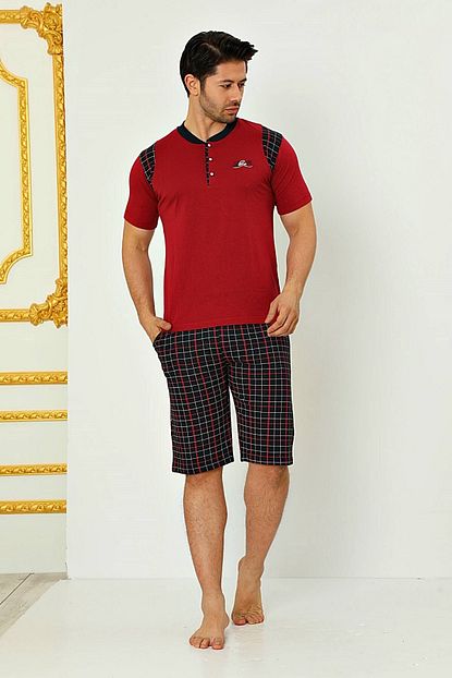 Alimer Modal Kumas Erkek Yazlik Sortlu Pijama Takimi Trendyol