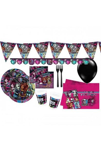 Parti Soleni Monster High Dogum Gunu Parti Seti 16 Kisilik Trendyol