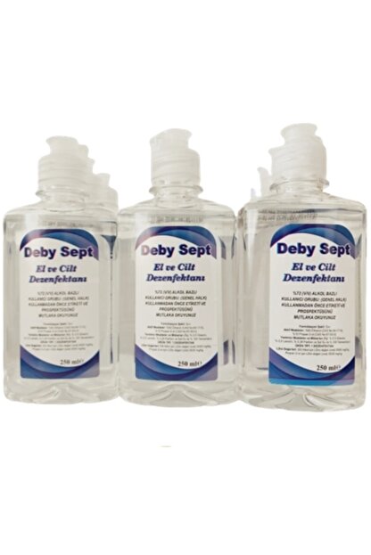 Deby Sept 250 Ml 12 Adet El Ve Cilt Dezenfektani Trendyol