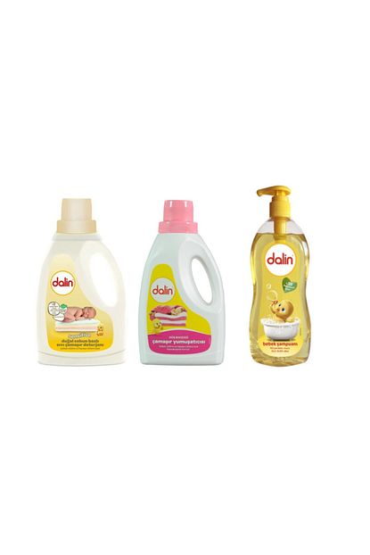 Dalin Sabun Bazli Sivi Deterjan 1500 Ml Dus Bahcesi Yumusatici 1500 Ml Bebek Sampuan 900 Ml Trendyol