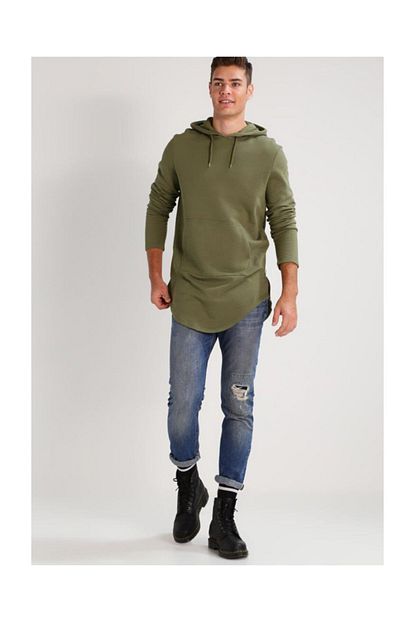 Your Turn Erkek Kapusonlu Sweatshirt Hoodie Oval Kesim Fermuarli Trendyol